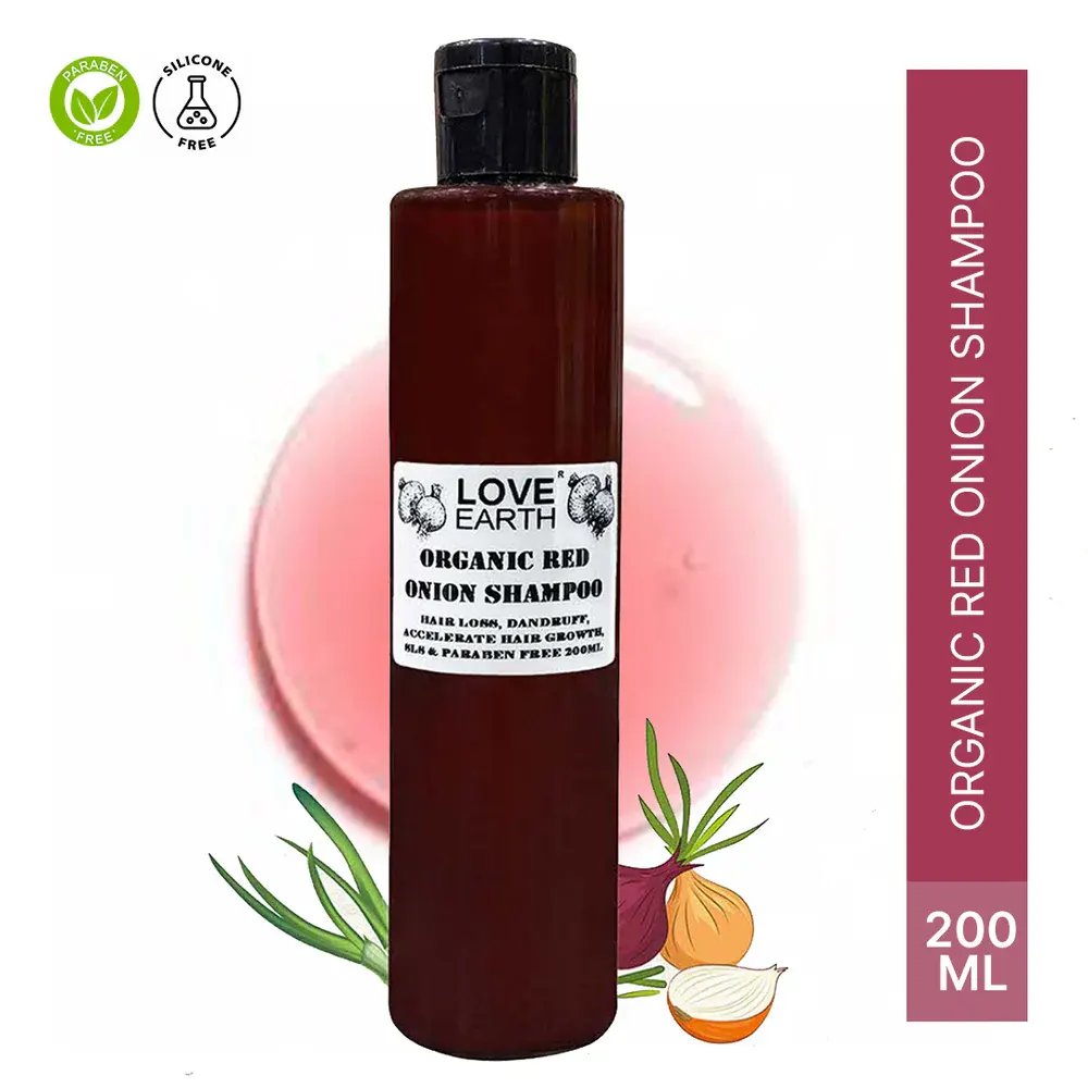 Love Earth Organic Red Onion Shampoo 200Ml