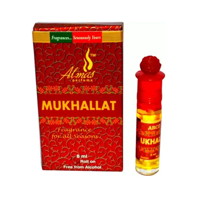 Almas Mukhallat Attar Roll On 8Ml