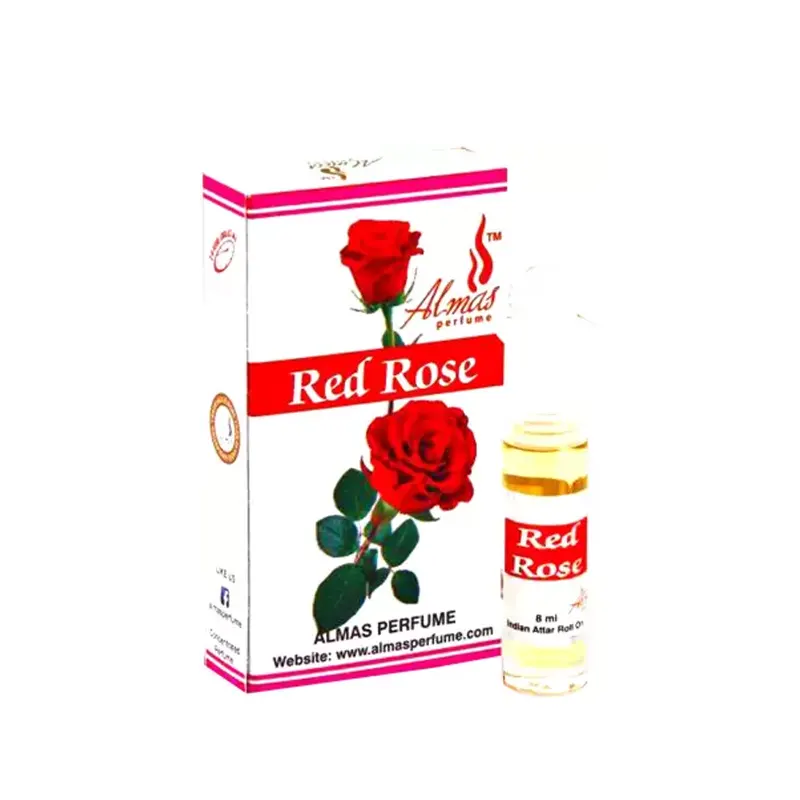 Almas Red Rose Attar Roll On 8Ml
