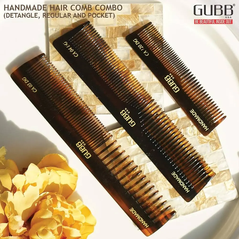 Gubb Luxe Hand Crafted Combs Dressing Comb Sleek Ca 26 Dg 1N