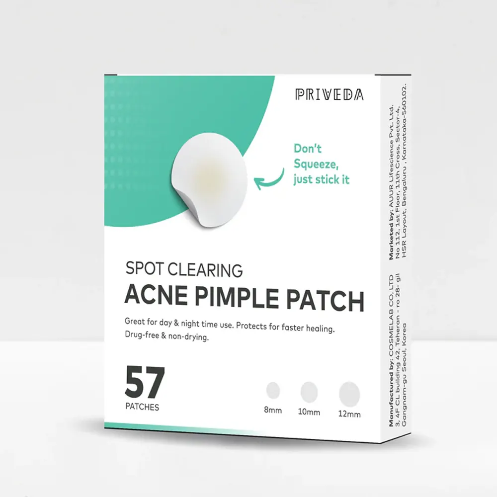 Priveda Spot Clearing Patch Hypoallergenic-Cleanses Impurities And Oil-Waterproof 57 Patches