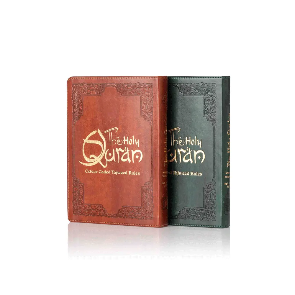 The Holy Quran Colour Coded Tajweed Rules Premium Leather 123-Cc Flexi-L (Ibs) Indo-Pak & South African Script
