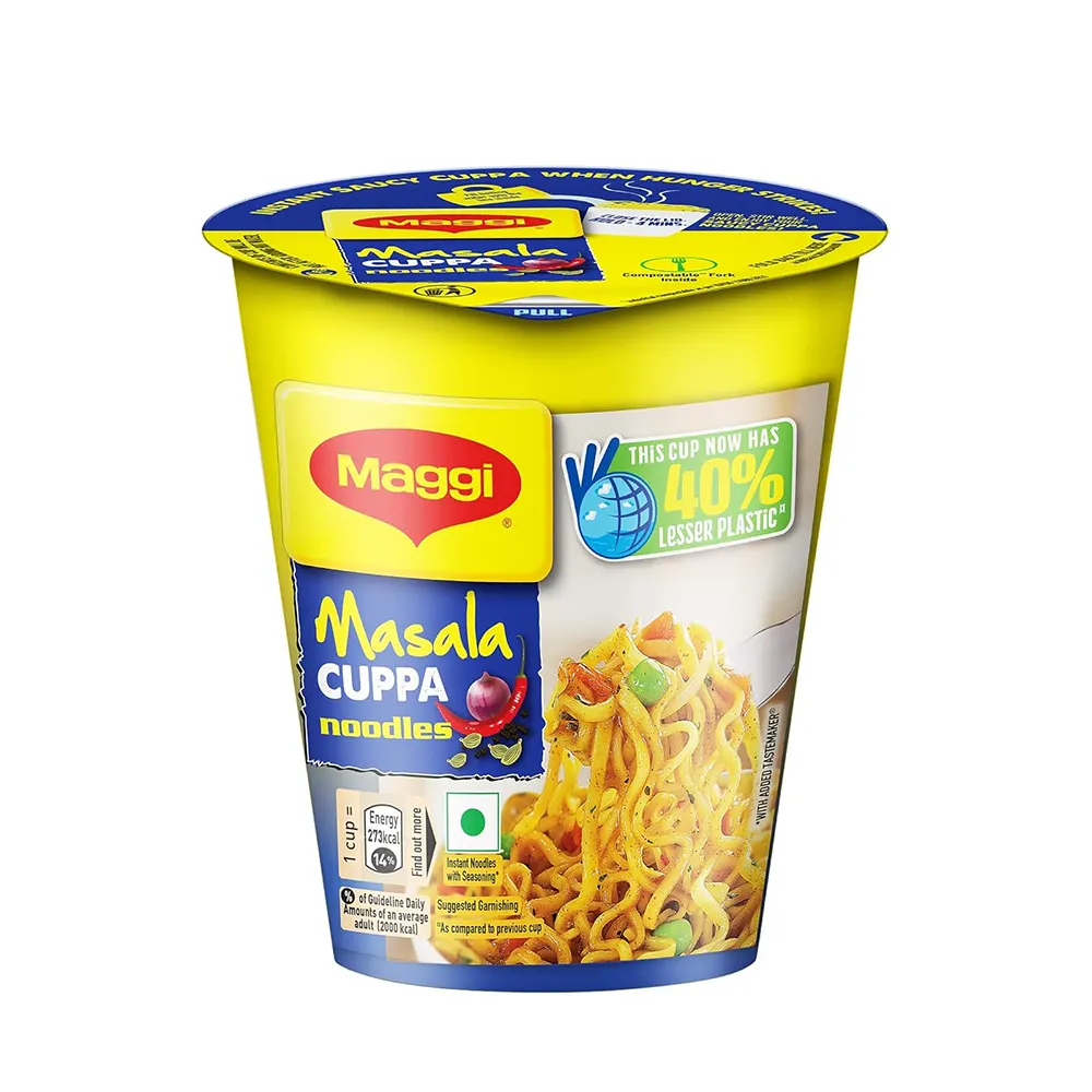 Nestle Maggi Masala Cuppa Noodles Slurpy Saucy Taste70.5G