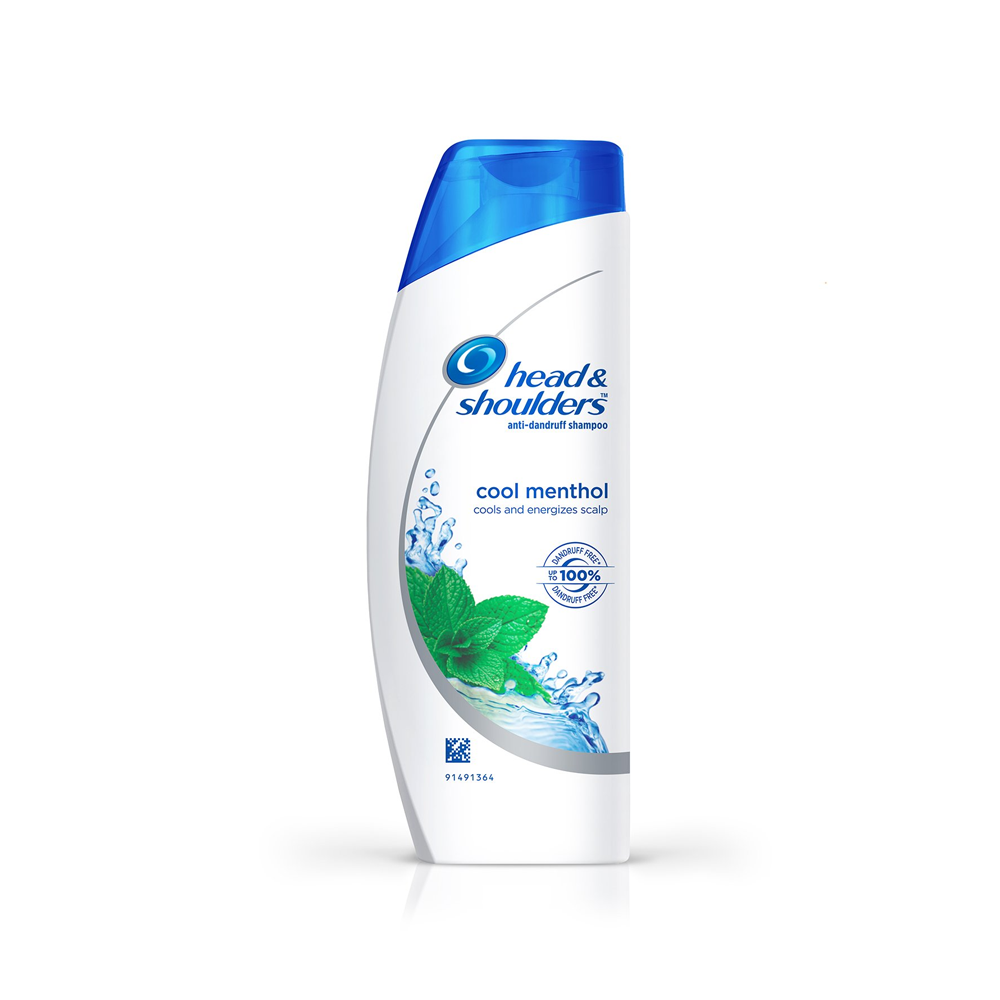 Head & Shoulders Anti Dandruff Shampoo Cool Menthol Refreshes & Cleanses Scalp Up To 100% Dandruff Protection 72Ml