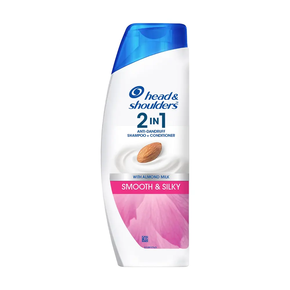 Head And Shoulders 2 In 1 Anti-Dandruff Shampoo + Conditioner Smooth And Silkyy 180Ml