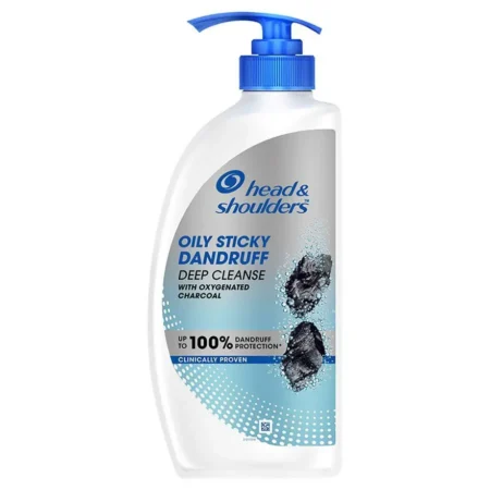 Head &Amp; Shoulders Oily Sticky Dandruff Deep Cleanse With Oxygenated  Charcoal  Shampoo 650Ml