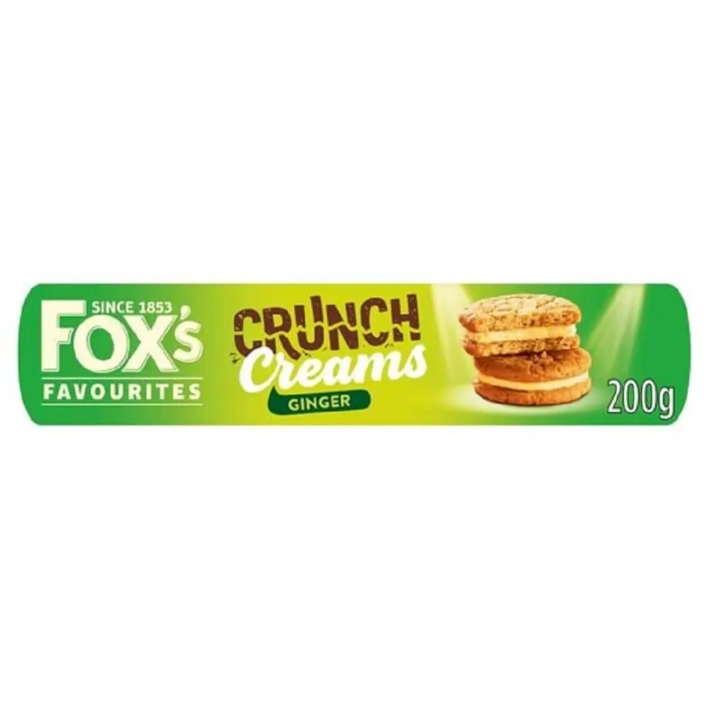 Foxs Favourites Crunch Creams Ginger Cookies 200G