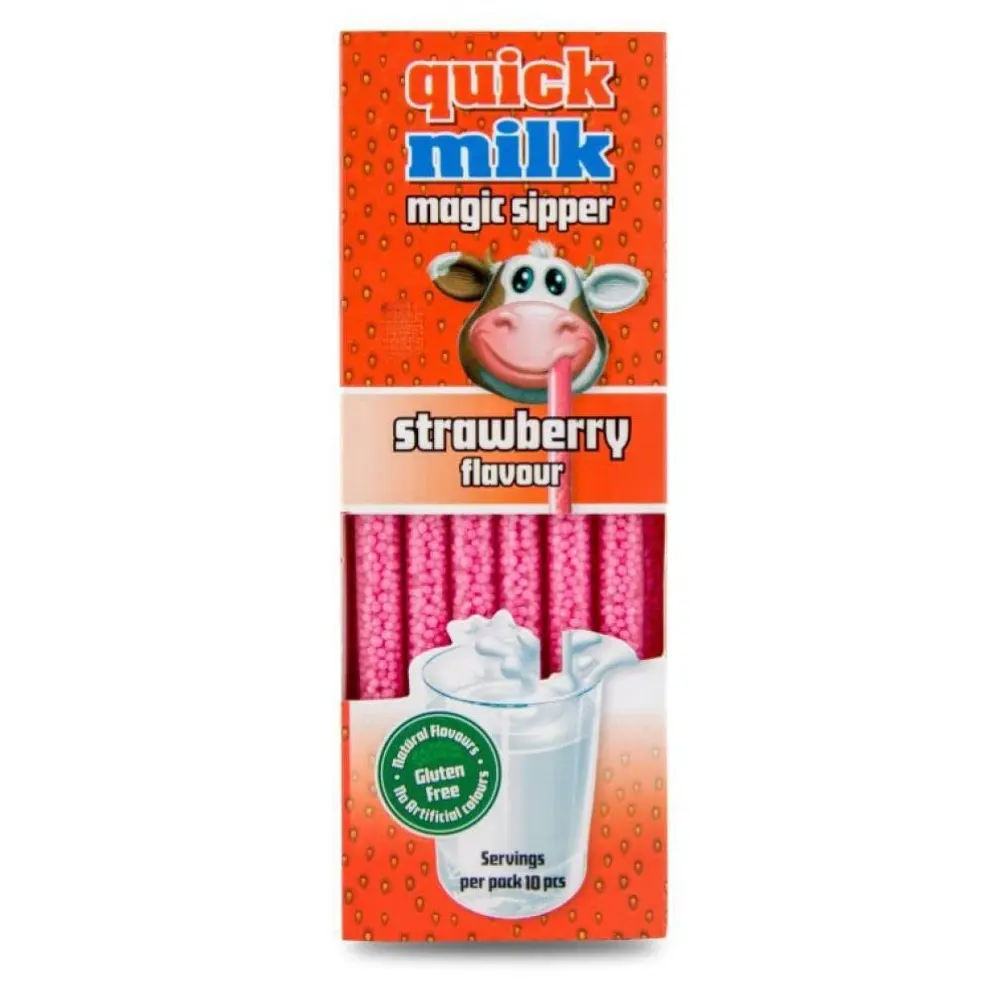 Quick Milk Magic Sipper Strawberry Flavour Gluten Free 5*6G