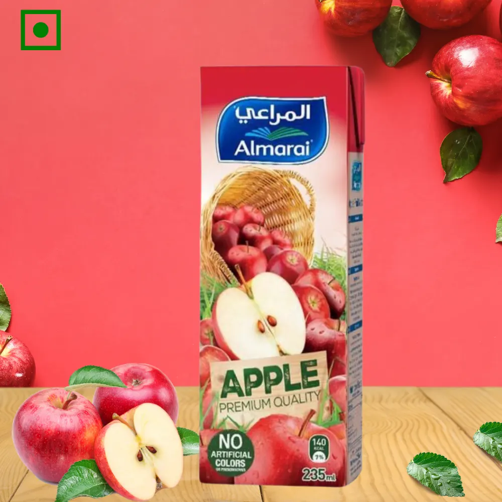 Almarai Apple Premium Quality Drink No Artificial Colors 235Ml