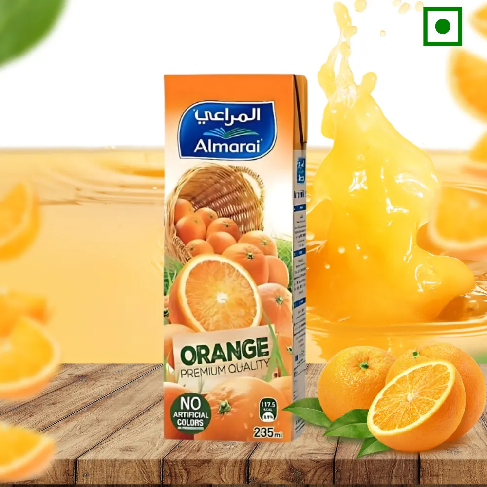 Almarai Orange Premium Quality Drink No Artificial Colors 235Ml