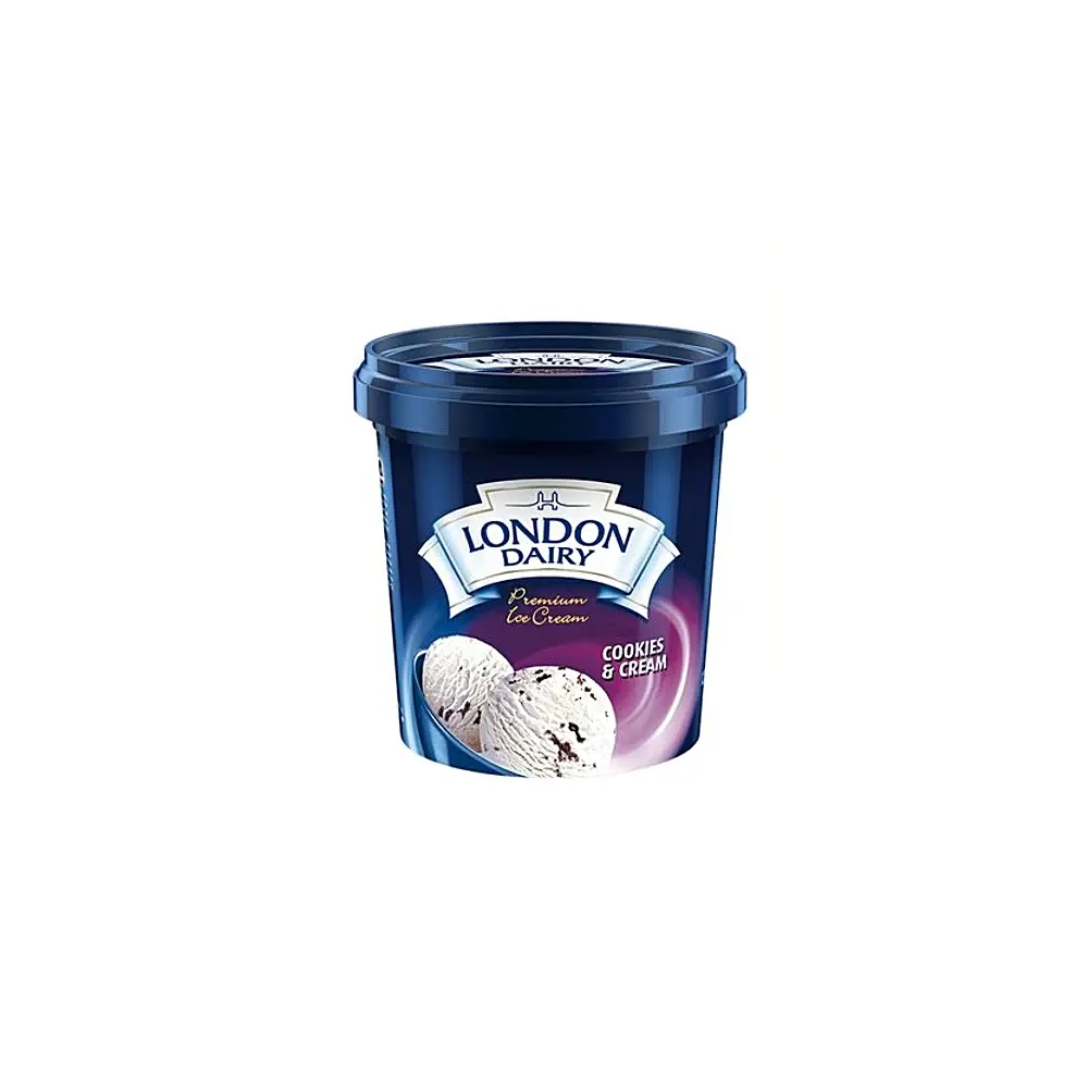 London Dairy Premium Ice Cream Cookies & Cream 125Ml
