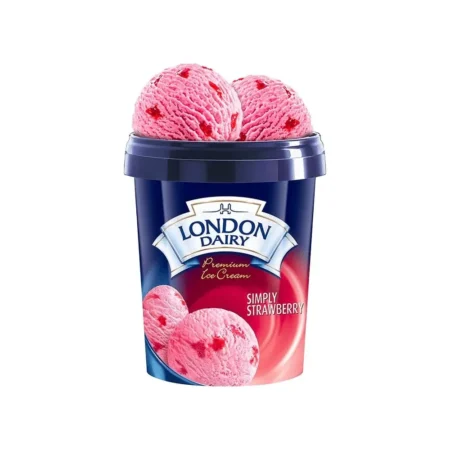 LONDON DAIRY PREMIUM ICE CREAM SIMPLY STRAWBERRY 1L