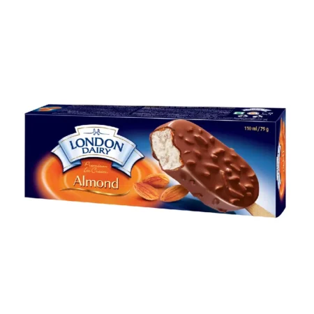 LONDON DAIRY PREMIUM ICE CREAM ALMOND 110/100ML