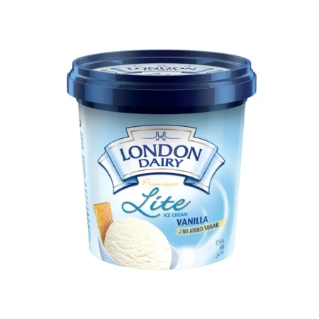 LONDON DAIRY PREMIUM LITE ICE CREAM VANILLA NO SUGAR 125ML