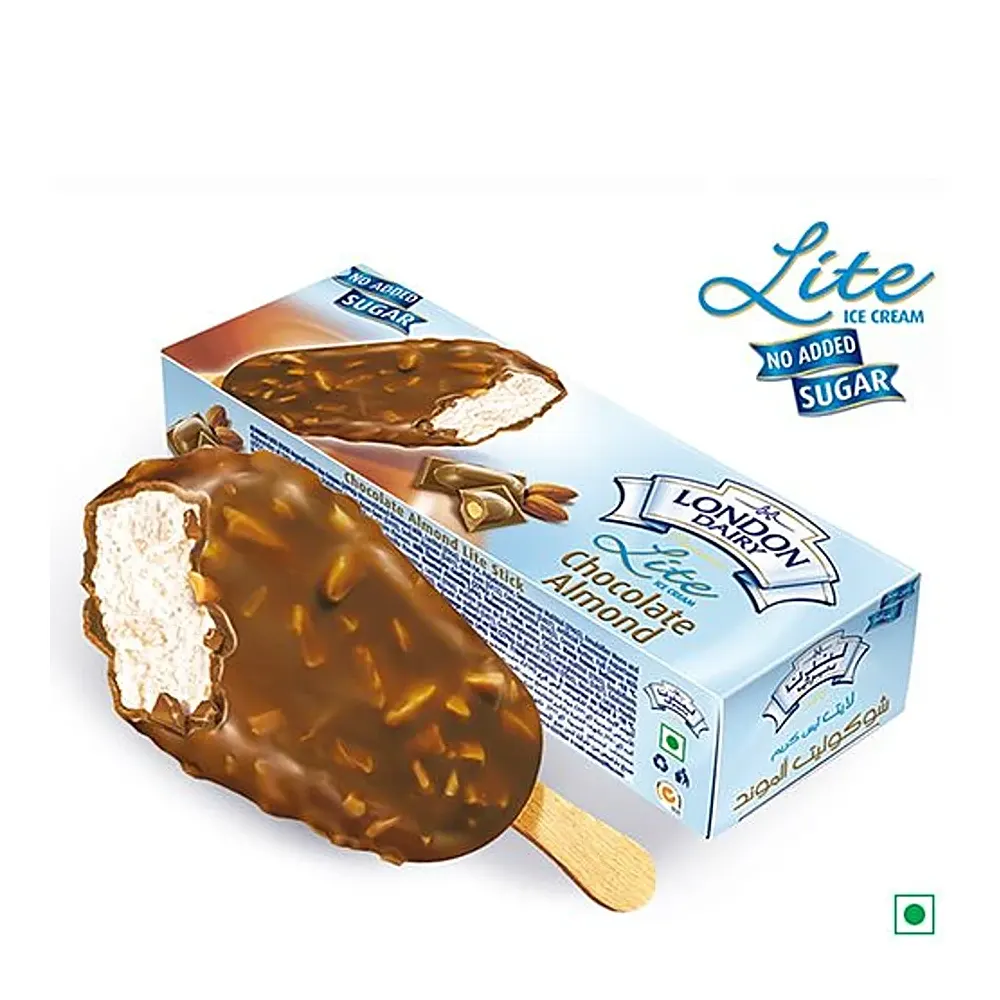 London Dairy Premium Lite Ice Cream Chcolate Almond 110/100Ml
