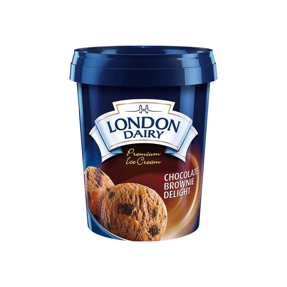 London Dairy Premium Ice Cream Chocolate Brownie Delight 500Ml