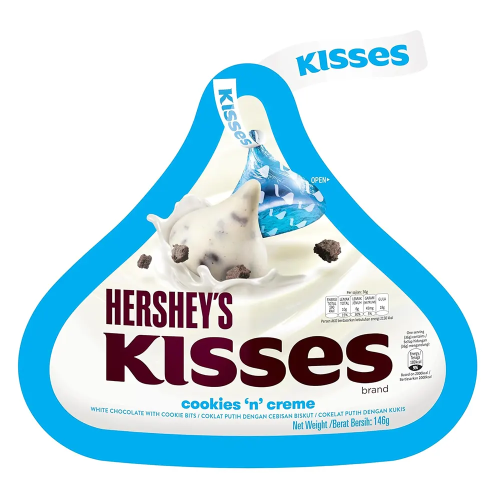 Hersheys Kisses Cookies N Creme Chocolate 146G