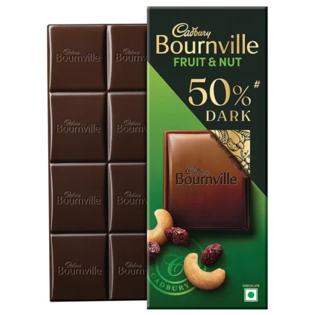Cadbury Bournville Fruit & Nut 50% Dark Chocolate 75G