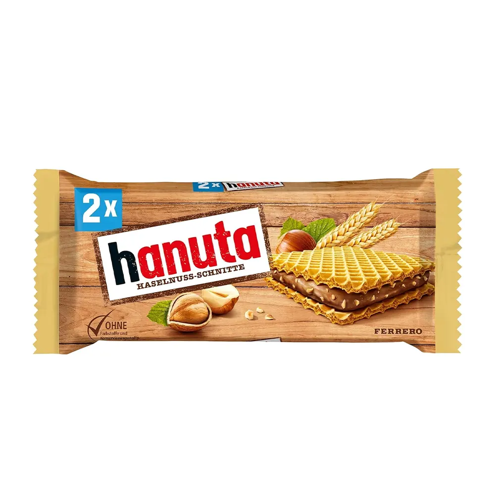 Hanuta Ferrero Haselnuss- Schnitte Choco Waffers 44G