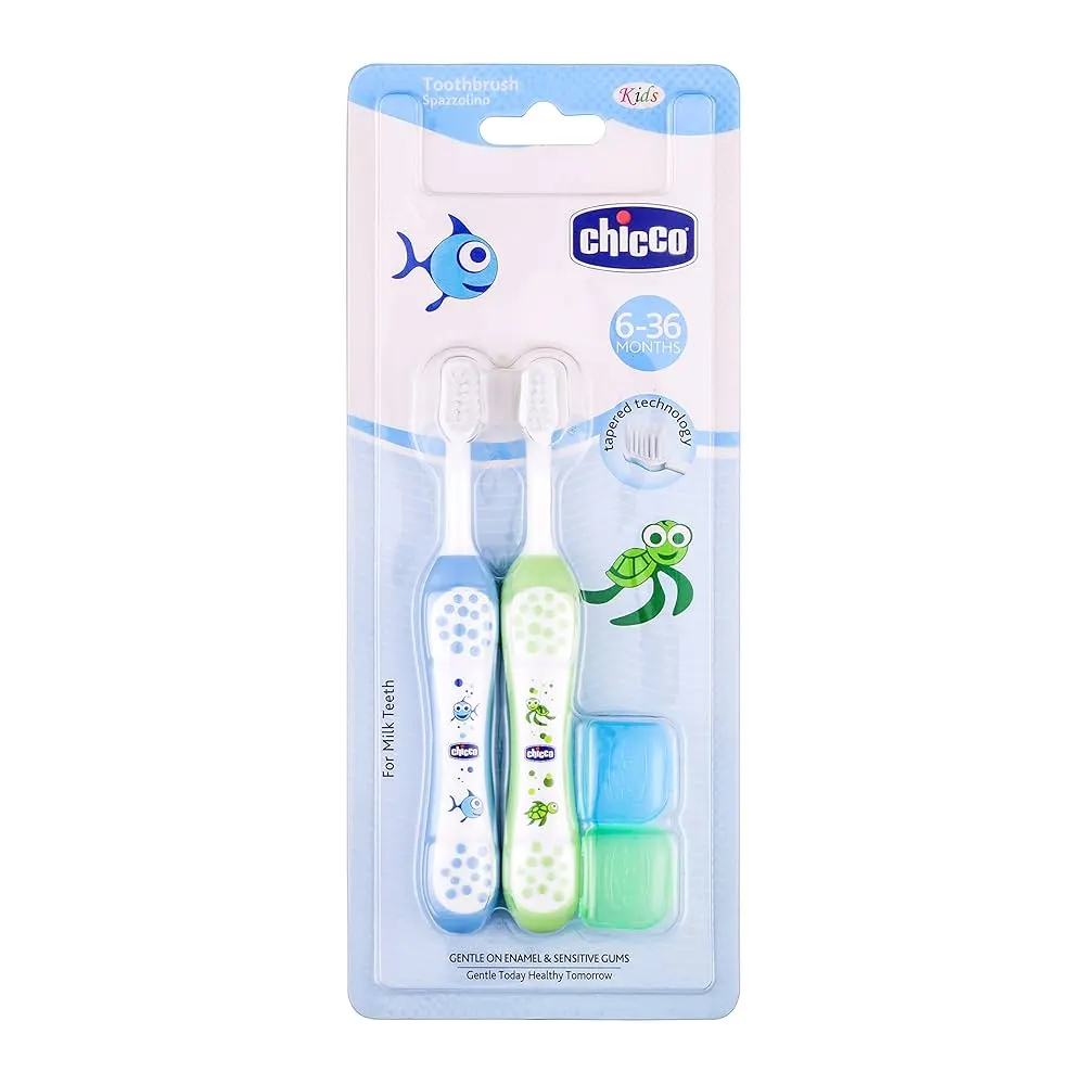Chicco Kids Toothbrush Spazzolino Extra Soft For Milk Teeth 6-36 Months 1N