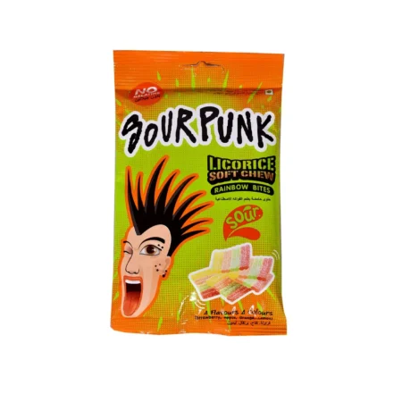 Sour Punk Rainbow Bites Sour Orignal Strawberry, Apple, Orange, Lemon Flavours 40G