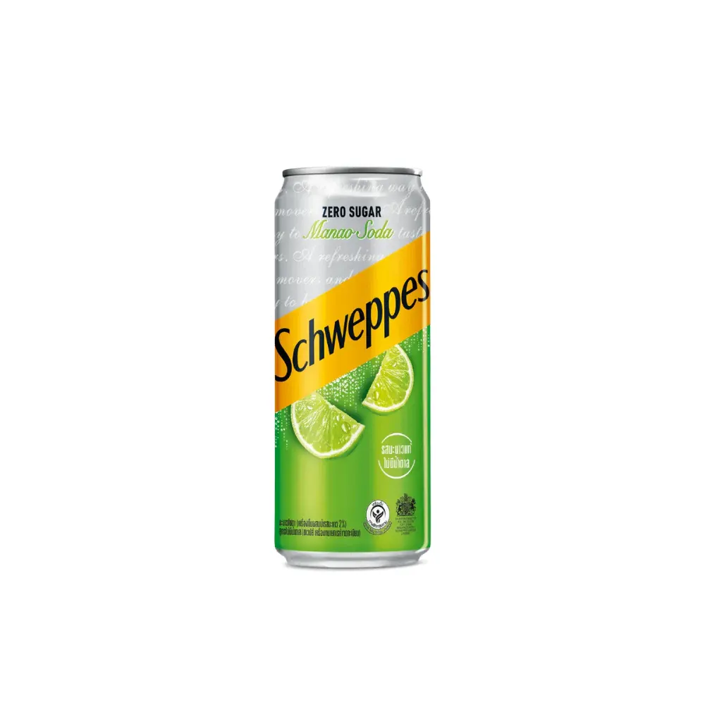 Schweppes Zero Sugar Manao Soda 330Ml