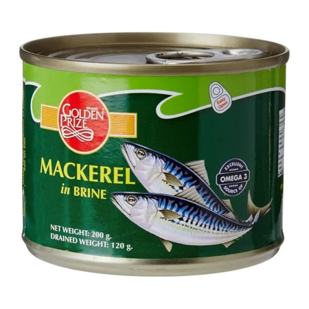 GOLDEN PRIZE MACKEREL IN BRINE 200G