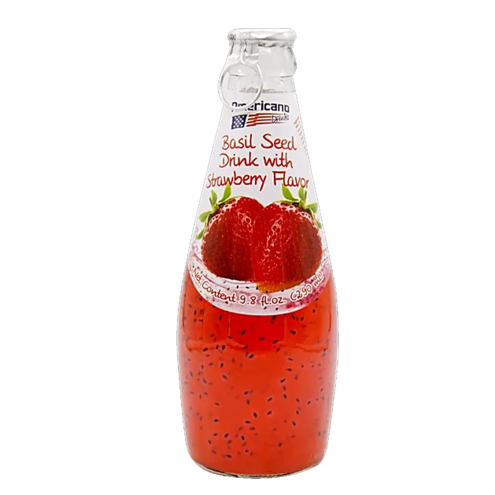 Americano Drinks Basil Seed Drink With Strawberry Flavour 290Ml