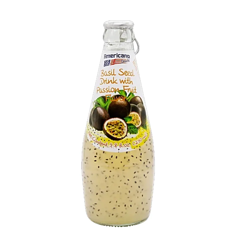 Americano Drinks Basil Seed Drink With Passion Fruit Flavour 290Ml