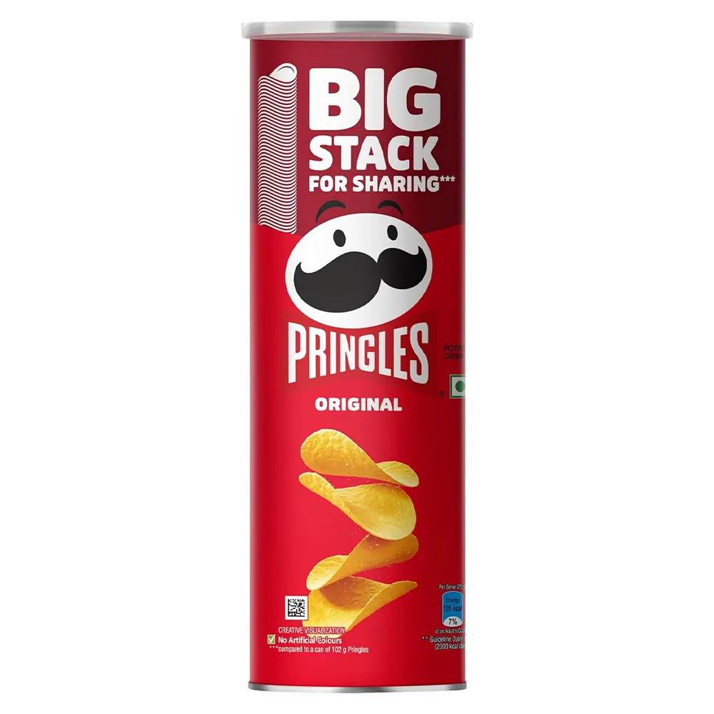 Pringles Original Potato Chips Big Stack For Sharing 141G
