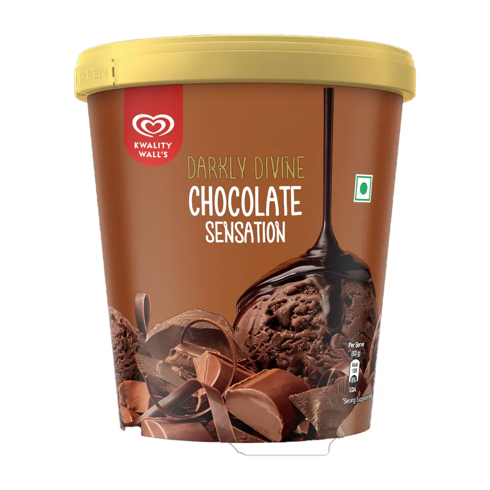 Kwality Wall'S Divine Chocolate Tub 700Ml