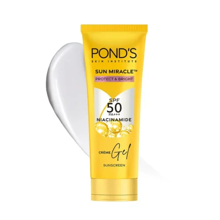 Pond'S Skin Institute Sun Miracle Creme Gel Sunscreen Protect And Hydrate Spf50  Pa+++ Hyaluronic 50G