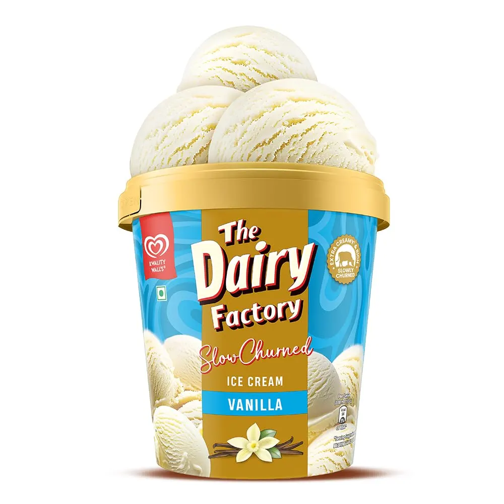 Kwality Walls The Dairy Factory Vanilla Tub 700Ml