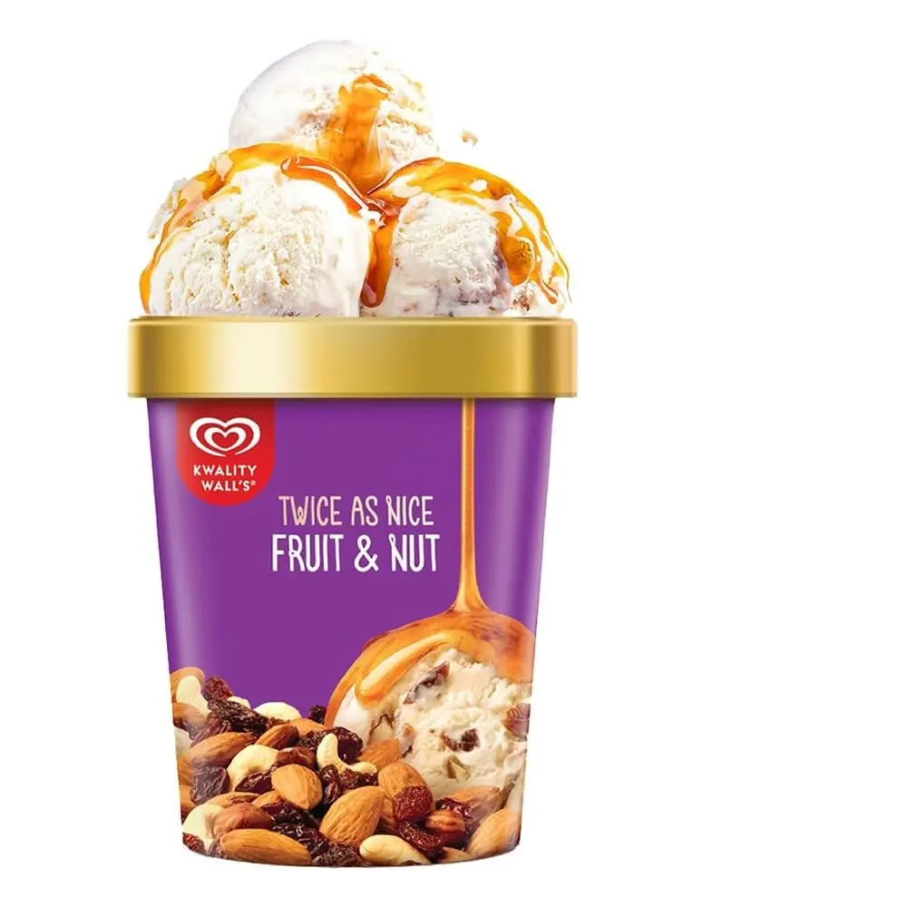 Kwality Wall'S Fruit & Nut Tub 700Ml