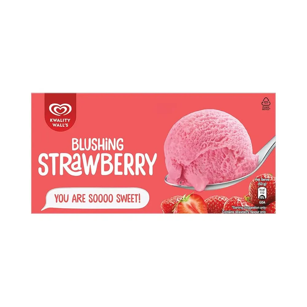 Kwality Wall'S Strawberry 700Ml