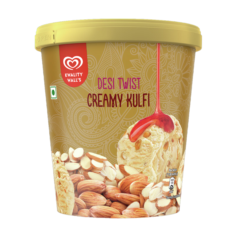 Kwality Wall'S Desi Twist Creamy Kulfi 700Ml