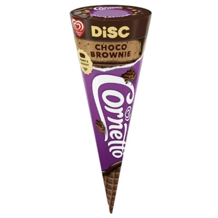 Kwality Walls Disc Choco Brownie Cornetto Cone 110Ml