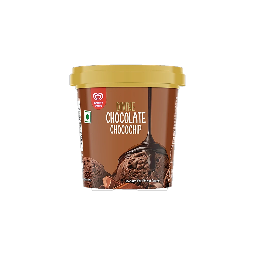 Kwality Walls Divine Chocolate Chocochips 100Ml