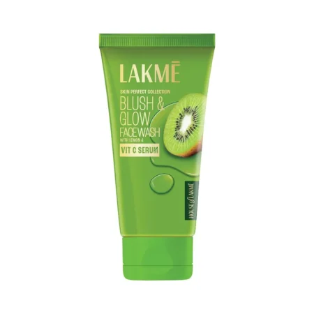 Lakme Skin Perfect Collection Blush And Glow Face Wash With Kiwi And Vit C Serum 100G