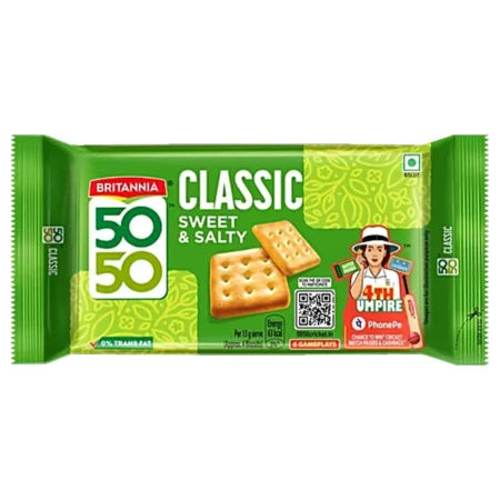 Britannia 50 50 Classic Sweet & Salty 62.8G + 6.4G Extra = 69.2G