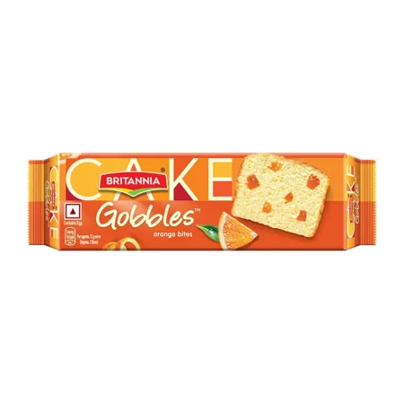 Britannia Gobbles Orange Bites Cake 45G