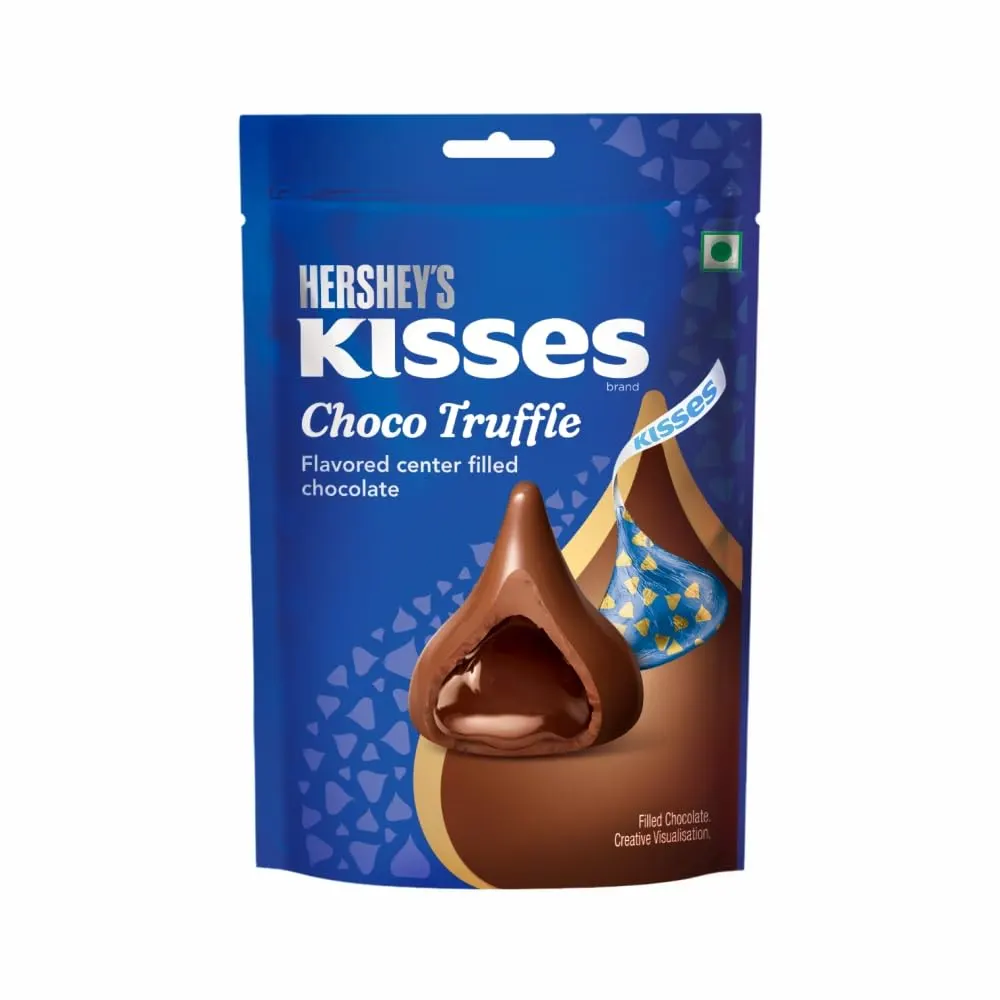 Kersheys Kisses Choco Truffle Flavoured Center Filled Chocolate 45G