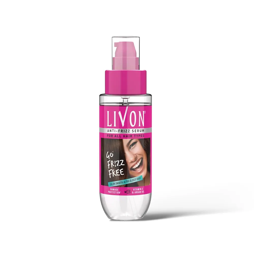 Marico Livon Anti-Frizz Serum For All Hair Types 45Ml + Free 9Ml*
