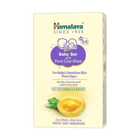 Himalaya Baby Bar With Pure Cow Ghee Gently Cleanses And Calm Dry Skin 75G