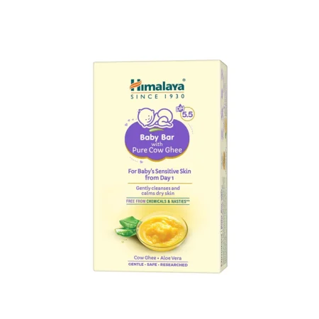 Himalaya Baby Bar With Pure Cow Ghee Gently Cleanses And Calm Dry Skin 125G