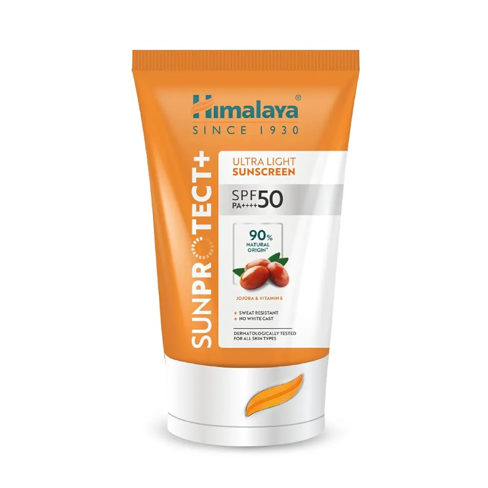 Himalaya Sun Protect+ Ultra Light Sunscreen Jojoba &Amp; Vitamin E Spf50 Pa++++ 30G