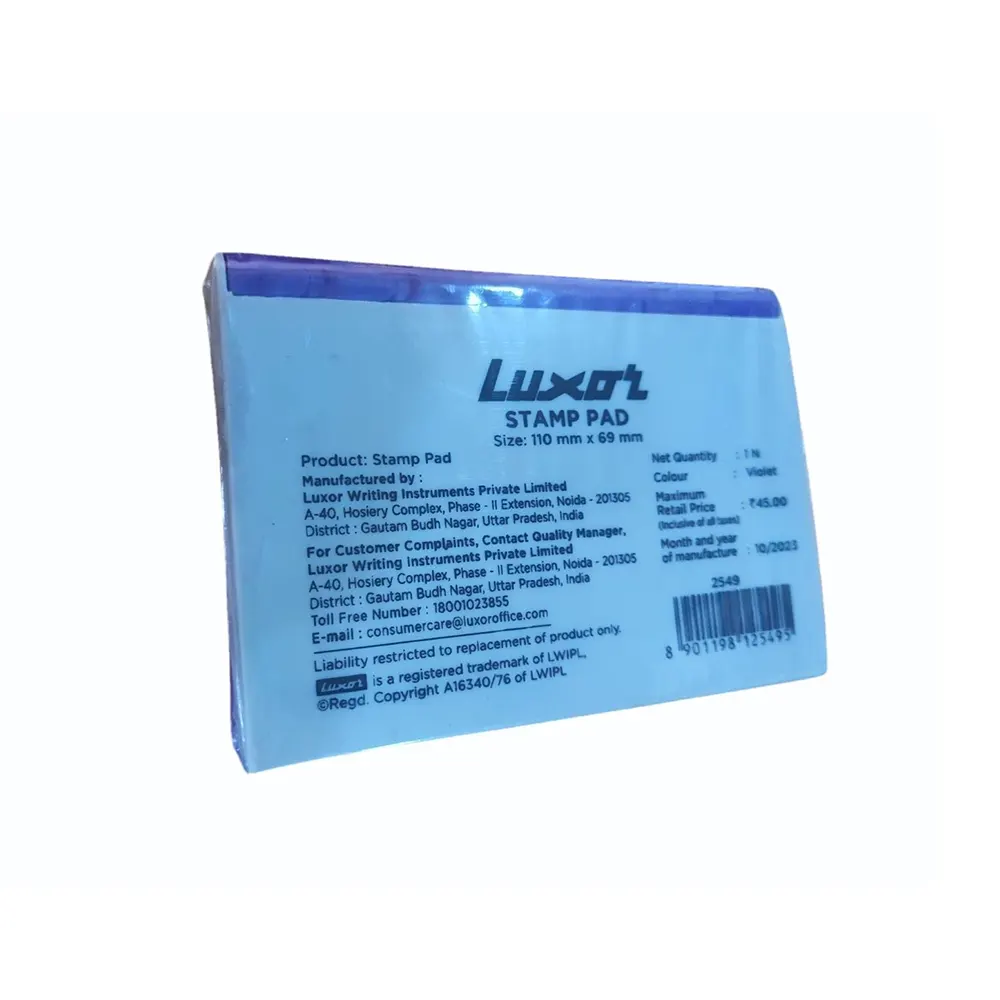 Luxor Stamp Pad Violet 110Mm X 69Mm 1N