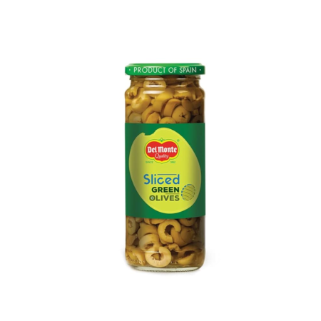 DELMONTE QUALITY SLICED GREEN OLIVES 235G