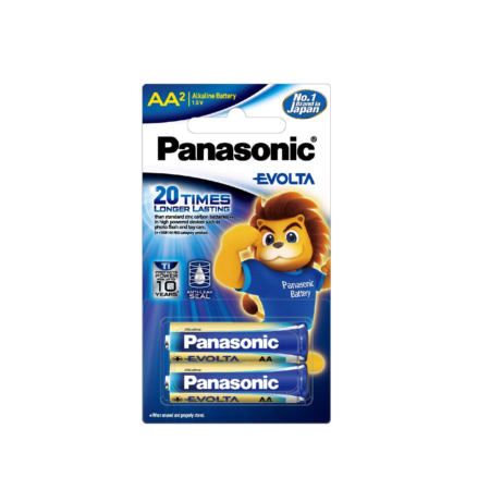 Panasonic Evolta Aa 2 Alkaline Battery 1.5 Volt 2N