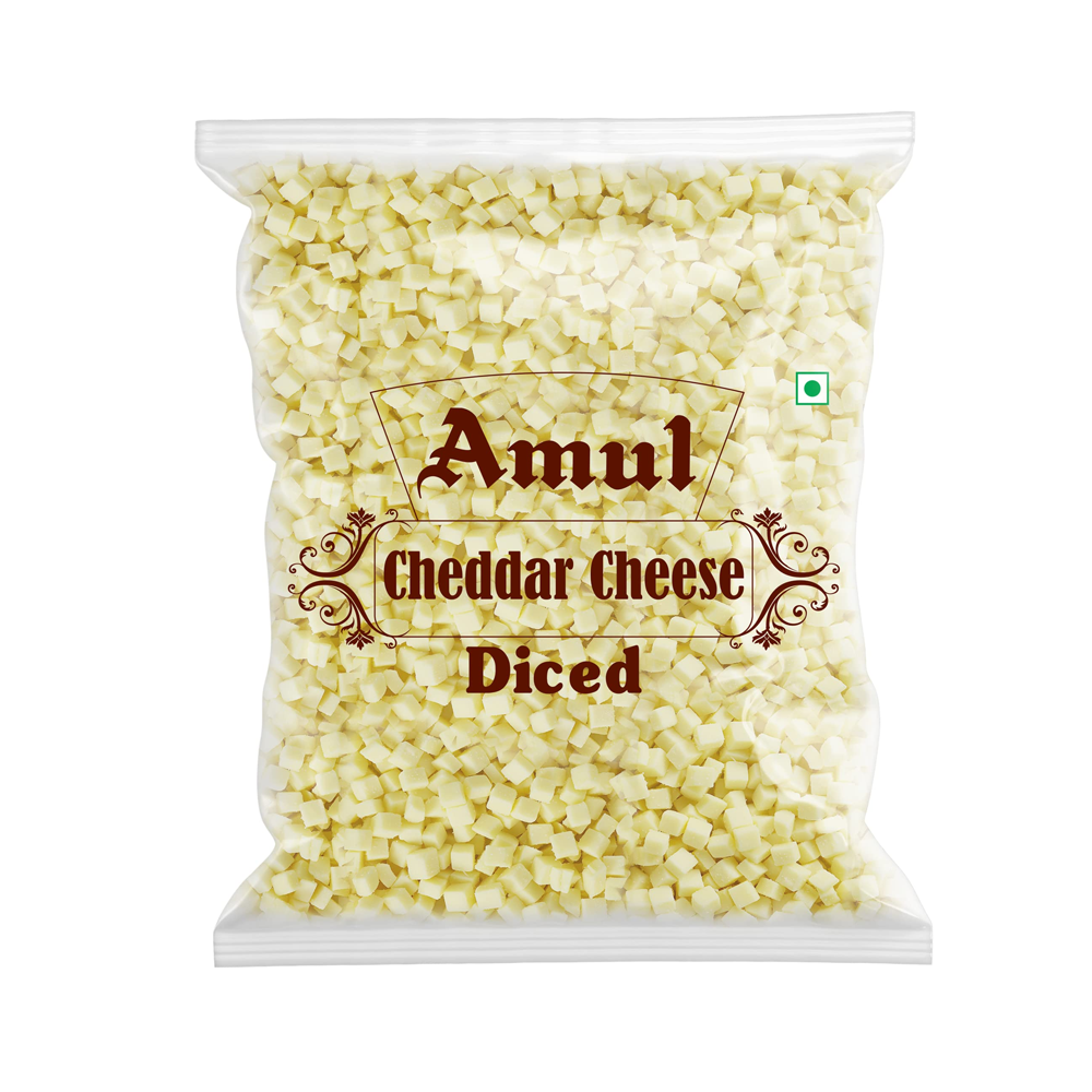 Amul Cheddar Cheese Diced 1Kg
